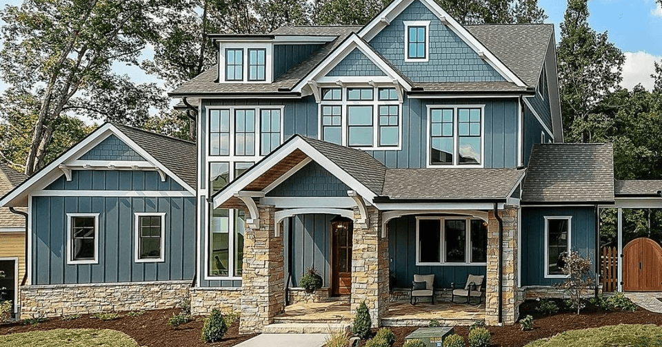 new home with beautiful pella made windows
