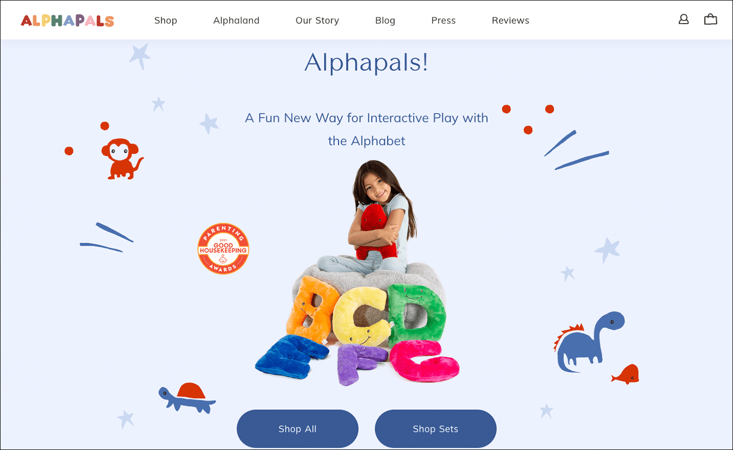 alphapals website screenshot