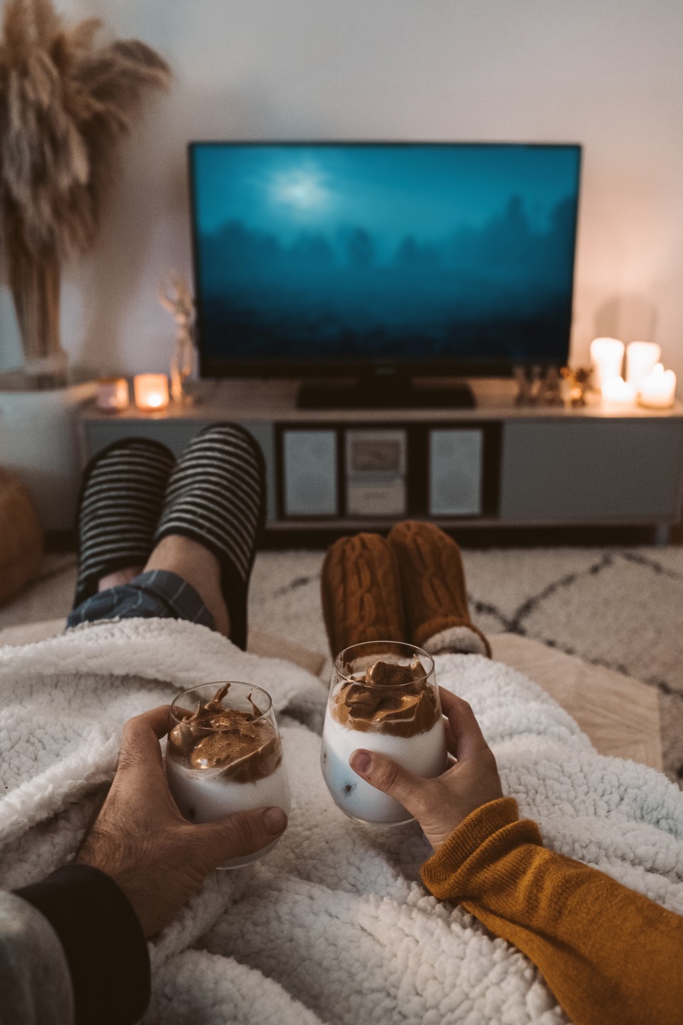 couple watching tv